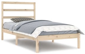 3104923 vidaXL Cadru de pat, 100x200 cm, lemn masiv de pin