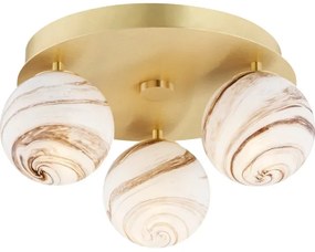 Plafonieră Argon 6290 FABIO 3xE14/7W/230V auriu