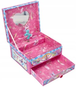 Cutie muzicală cu sertar Unicorn, Adam Toys, roz