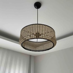 Lustra stil industrial lemn-metal,seria lx, homs,40008