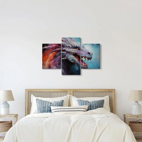 Tablou - Ilustrație a unui dragon (90x60 cm)