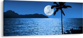 Tablou - Luna deasupra nivelului mării (120x50 cm)