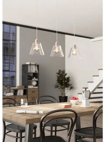 Lustră pe cablu COPLEY 3xE27/40W/230V Eglo 43632