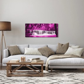Tablou - Cascadă, violet (120x50 cm)
