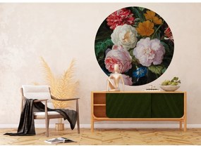 Imagine de fundal foto circulară Pictură veche 125x 125 cm , 2 părți