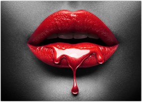 Tablou cu buze de femeie (70x50 cm)
