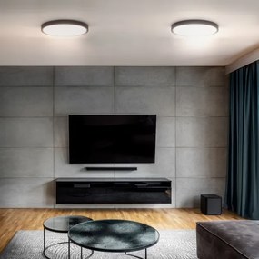 Plafonieră LED dimabilă Solight WO8018 ESTELA LED/36W/230V d. 30 cm negru + telecomandă