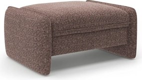 Taburet maro cu tapițerie din chenille Georgia – Micadoni