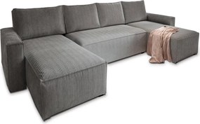 Coltar in forma de U SMART COSARO 295x140 cm, gri