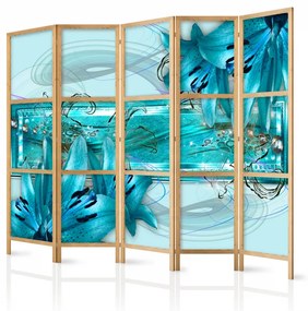 Paravan japonez - Lilies in Pale Blue II