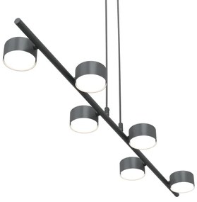 Lustră pe cablu SORA 6xGX53/12W/230V negru