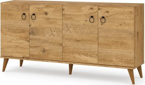 Comoda 616TNM1602, stejar, PAL melaminat, 180x45x79 cm