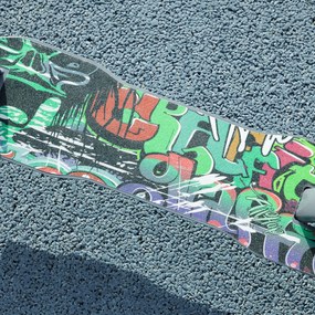 AIYAPLAY Trotinetă copii 6-12 ani, trotinetă pliabilă cu 2 roți, reglare în înălțime, pentru fete și băieți, scooter verde | Aosom Romania