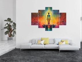 Tablou - Femeie și chakre (150x105 cm)