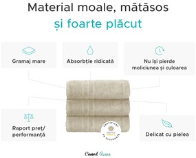 Prosop de corp Confort Maxi 100x200 cm maro, 100% bumbac