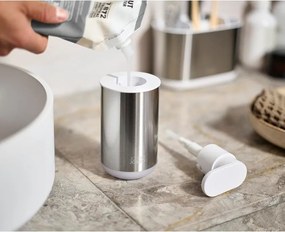 Dozator de săpun lichid argintiu din oțel inoxidabil 300 ml Duo Steel – Joseph Joseph