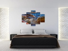 Tablou detailat - apa între pietre (150x105 cm)