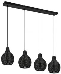 Suspensie vintage 4 becuri E14 Sprout R31294002 Trio