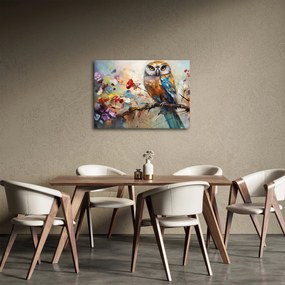 Tablou - Bufniță pictată (70x50 cm)