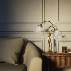 Lampa de masa figura feminina din alama Donne