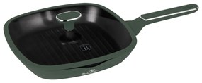 Tigaie grill antiaderenta cu titan 28 cm Green Matte Collection Berlinger Haus BH 8162