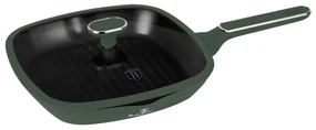 Tigaie grill antiaderenta cu titan 28 cm Green Matte Collection Berlinger Haus BH 8162