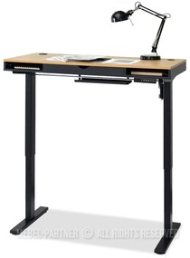 Masă PC Osto 120 (stejar negru + negru). 1109815
