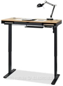 Masă PC Osto 120 (stejar negru + negru). 1109815