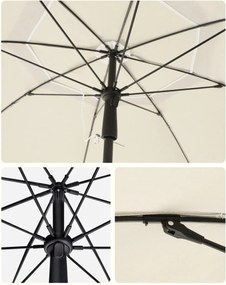 Umbrelă SOLARA, Ø160 cm, bej SongmicsHome