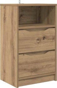 vidaXL Noptieră Stejar Artizanal 40 x 30 x 467 cm Lemn compozit