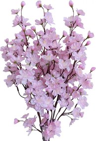 Buchet de crenguțe CIREȘ roz 78 cm, 3 buc.