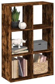 vidaXL Bibliotecă/separator cameră stejar fumuriu 69,5x29x103,5cm lemn