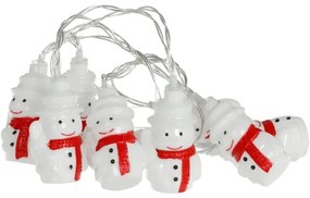 Instalație LED de Crăciun Retlux 20xLED/3xAA/alb cald 3,3m oameni de zăpadă