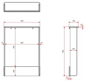 Masă de înfășat (adâncimea comodei adecvate 57 cm) albă Amori – Vipack