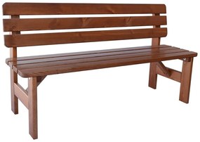Bancă de grădină din lemn Viking - 150 cm, lăcuit