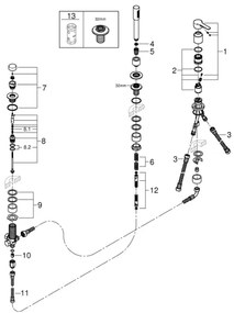 GROHE 19965001 - Baterie pentru cadă LINEARE, montaj în 3 găuri, crom lucios