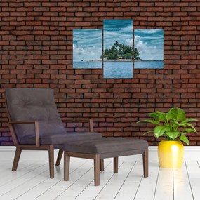 Tablou insula în mare (90x60 cm)
