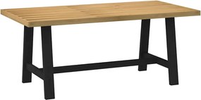 vidaXL Masă de sufragerie NOAIN picioare în formă A lemn masiv de pin
