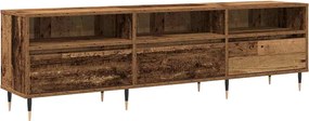 vidaXL Cabinet TV Lemn Vechi 150 x 30 x 45 cm Lemn compozit