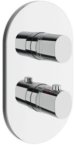 Ravak X070455 - Baterie termostatată pentru duș pentru montaj încastrat CHROME, crom lucios