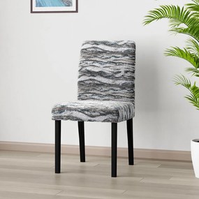 Huse bielastice OCEANO NOU gri-albăstrui scaun cu spatar 2 buc (45 x 45 x 50 cm)