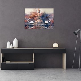 Tablou pe sticlă - Akshardham, New Delhi, India (70x50 cm)