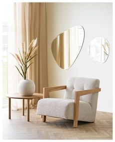 Măsuță de cafea în culoare naturală rotundă din lemn de stejar ø 70 cm Jena – House Nordic