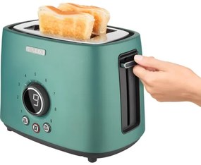 Sencor - Prăjitor de pâine cu 2 fante și încălzitor pentru chifle, 1000 W/230 V, culoare mentă