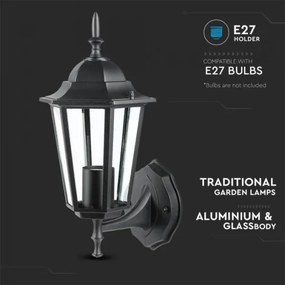 Lampă de perete de exterior 1xE27/40W/230V IP44 negru