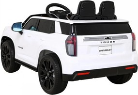 Masinuta Electrica cu acumulator pentru copii NOVOKIDS™ Chevrolet Tahoe SUV, Roti din Cauciuc EVA, Max 25 kg , Usi cu deschidere , 3 Viteze, Lungime