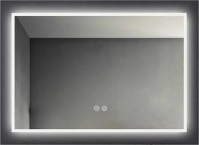Oglinda dreptunghiulara Fluminia Siza cu iluminare LED si dezaburire 60 cm