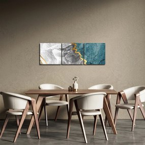 Tablou - Marmură (cu ceas) (90x30 cm)