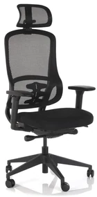 Scaun de birou Fiero, negru