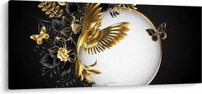 Tablou - Bile cu motive aurii (120x50 cm)